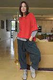 Cooper Needlecord Quirky Cocoon Pant Charcoal  /14 =